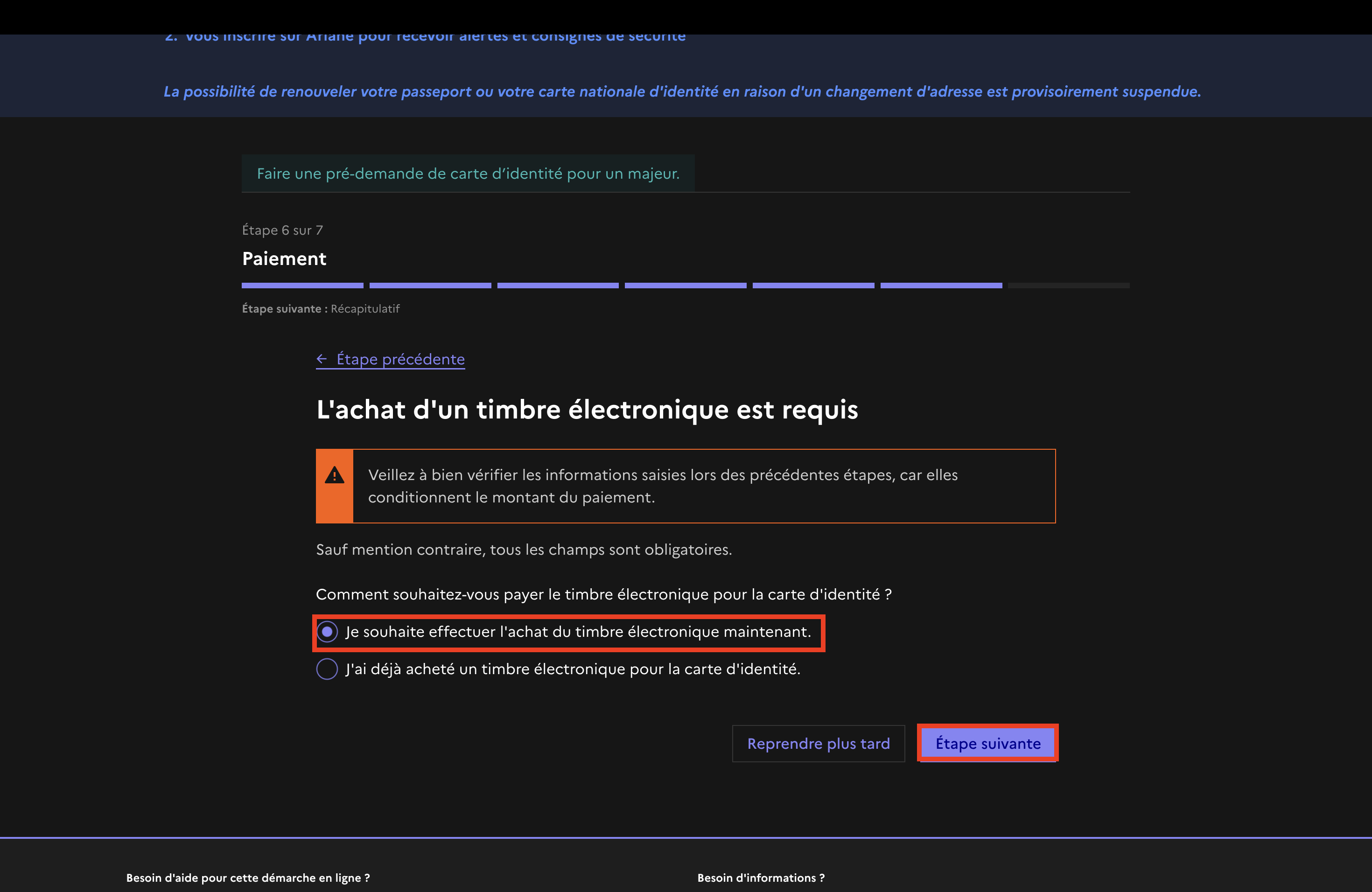 Achat timbre electronique